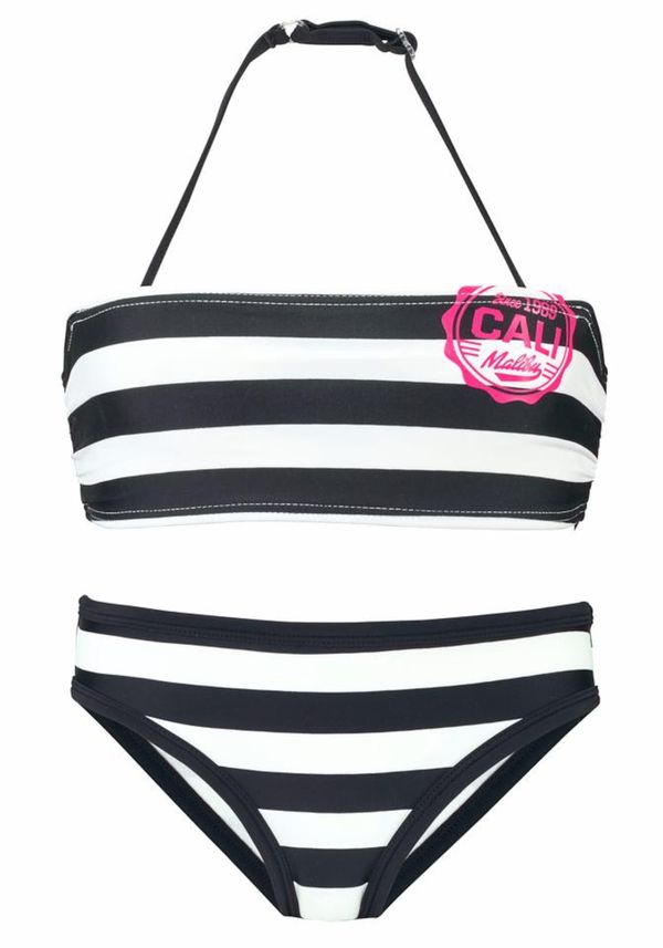BENCH BENCH Bikini  tamno roza / crna / bijela
