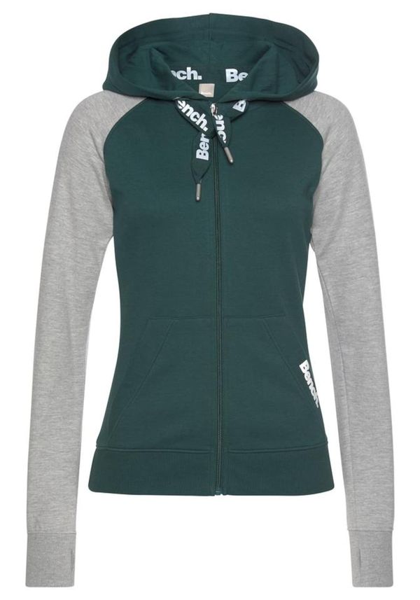 BENCH BENCH Gornji dio trenirke  siva / tamno zelena