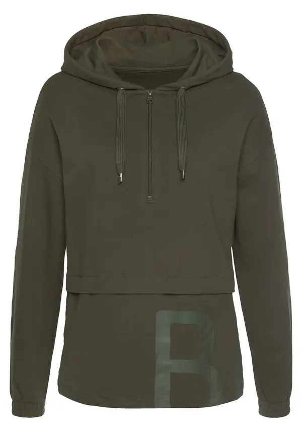 BENCH BENCH Sweater majica  maslinasta / tamno zelena