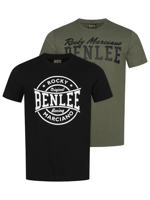 Benlee Benlee Majica 'Darcut'  maslinasta / crna / bijela