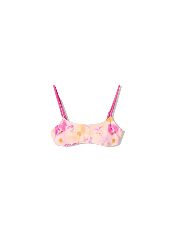 Bershka Bershka Bikini gornji dio  orhideja bijela / pastelno narančasta / roza / roza