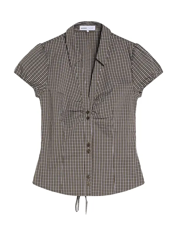 Bershka Bershka Bluza  kaki / bijela