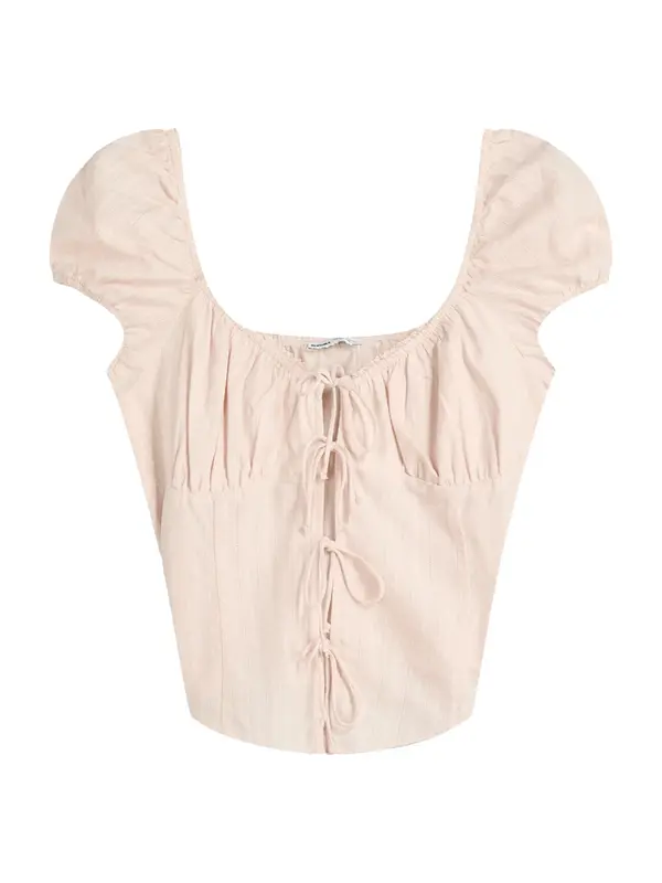 Bershka Bershka Bluza  puder roza / tamno roza
