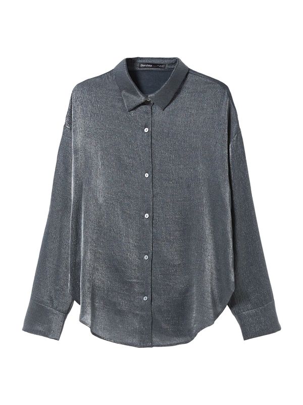 Bershka Bershka Bluza  srebrno siva