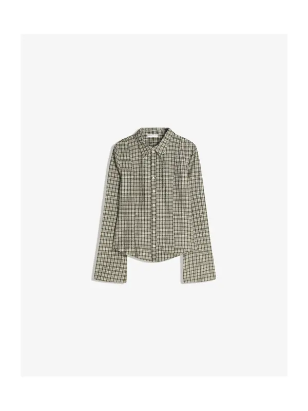 Bershka Bershka Bluza  svijetlobež / kaki