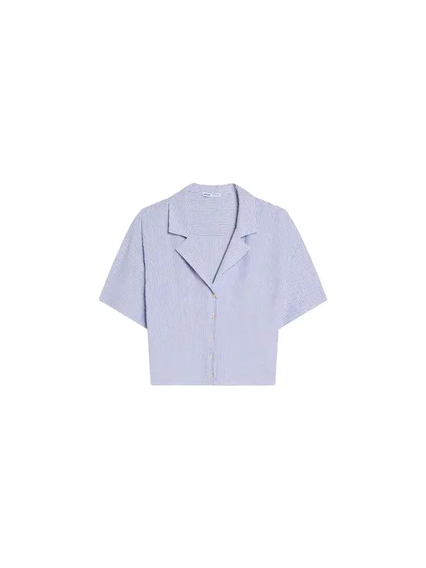 Bershka Bershka Bluza  svijetloplava / bijela