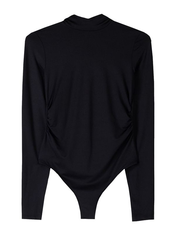 Bershka Bershka Bodi majica  crna