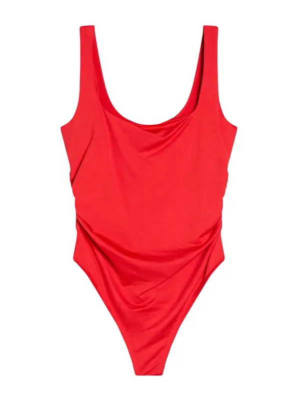 Bershka Bershka Bodi majica  crvena