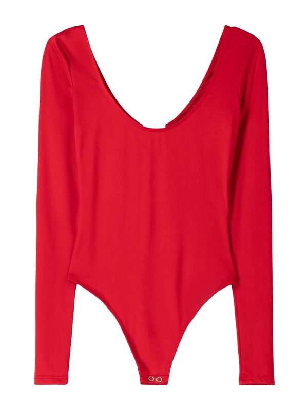 Bershka Bershka Bodi majica  crvena