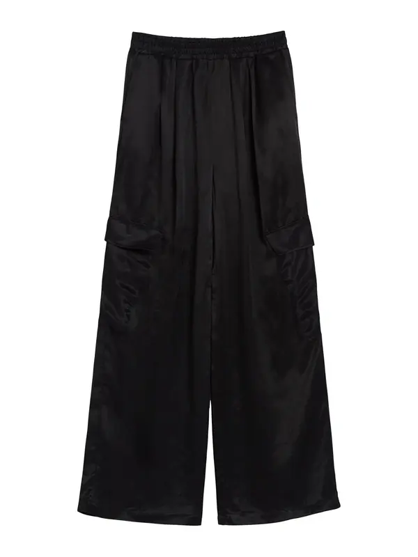 Bershka Bershka Cargo hlače  crna