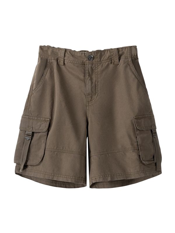 Bershka Bershka Cargo hlače  maslinasta