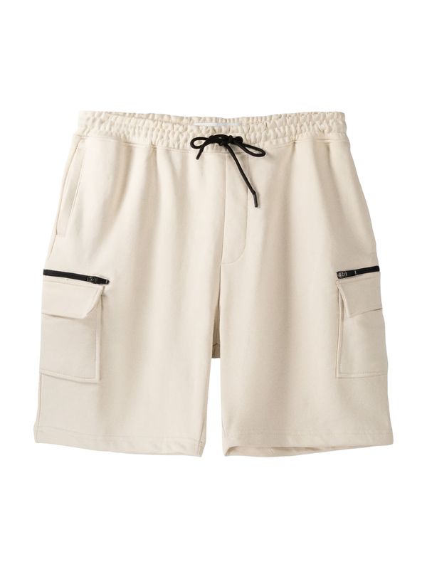 Bershka Bershka Cargo hlače  pijesak / crna