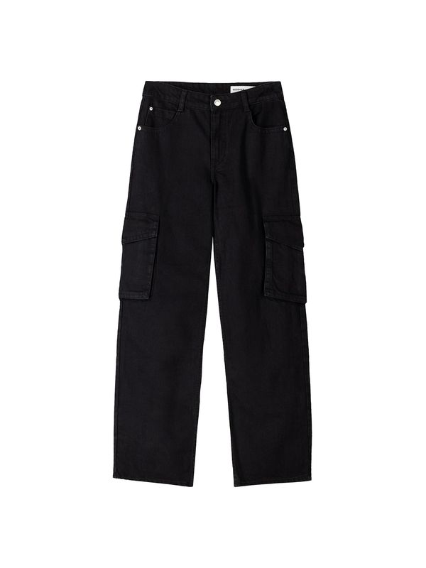 Bershka Bershka Cargo traperice  crna