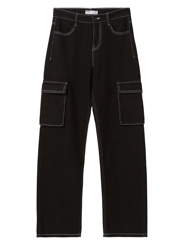Bershka Bershka Cargo traperice  crna