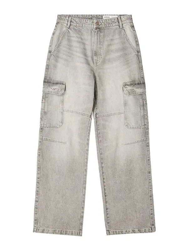 Bershka Bershka Cargo traperice  svijetlosiva