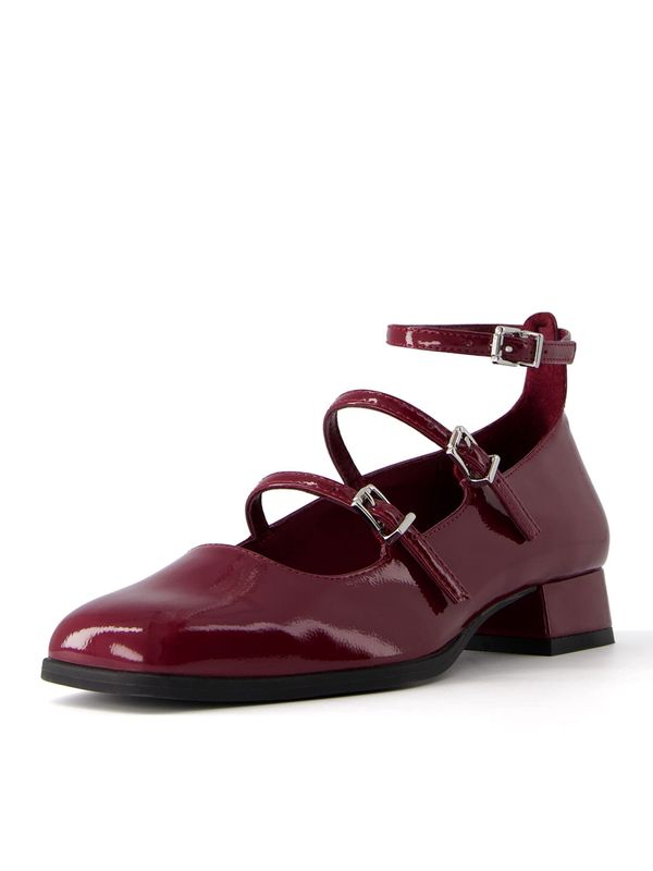 Bershka Bershka Cipele s potpeticom i otvorenom petom  burgund