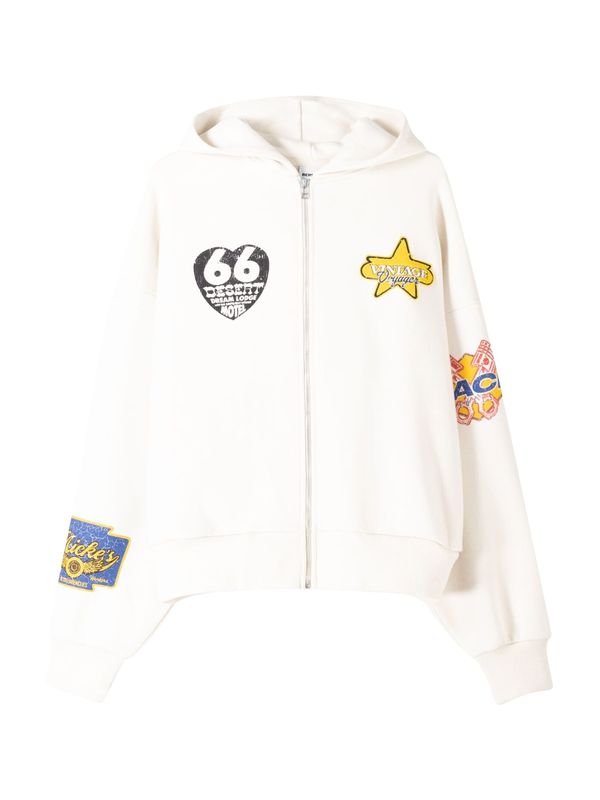 Bershka Bershka Gornji dio trenirke  boja pijeska / mornarsko plava / azur / žuta