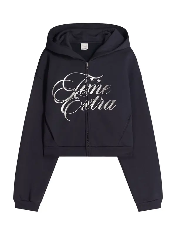 Bershka Bershka Gornji dio trenirke  mornarsko plava / srebrno siva