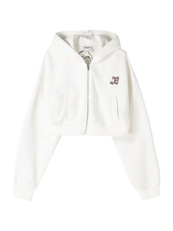 Bershka Bershka Gornji dio trenirke  prljavo bijela