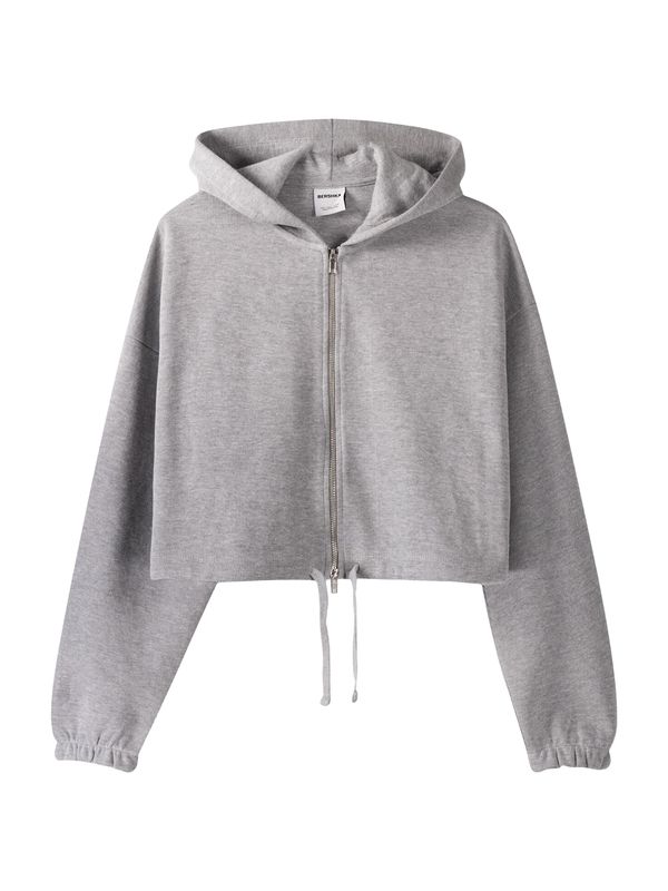 Bershka Bershka Gornji dio trenirke  siva melange