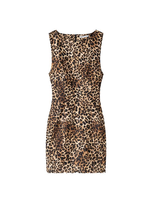 Bershka Bershka Haljina  bež / smeđa / crna