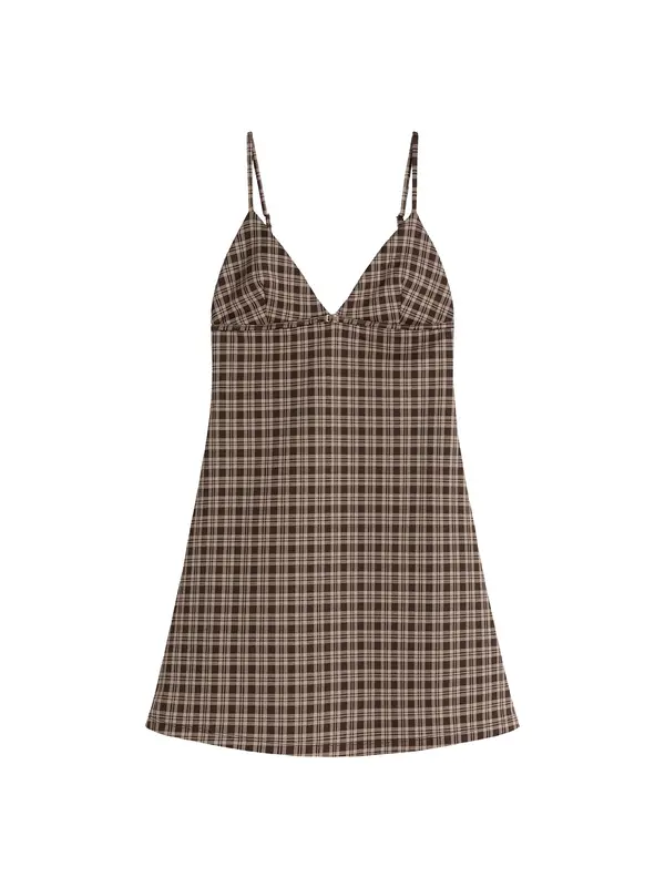 Bershka Bershka Haljina  cappuccino / tamno smeđa