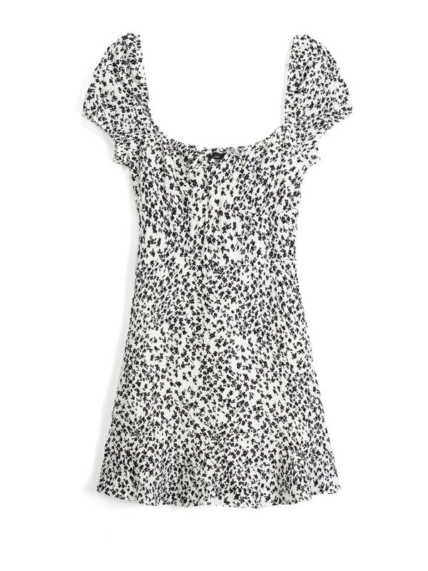 Bershka Bershka Haljina  crna / bijela