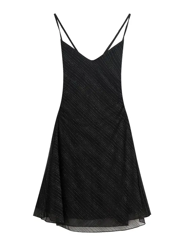 Bershka Bershka Haljina  crna / srebro