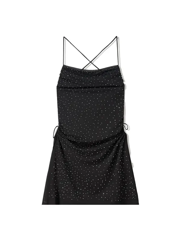 Bershka Bershka Haljina  crna / srebro