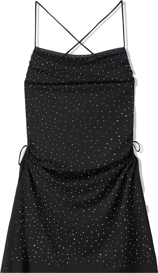 Bershka Bershka Haljina  crna / srebro