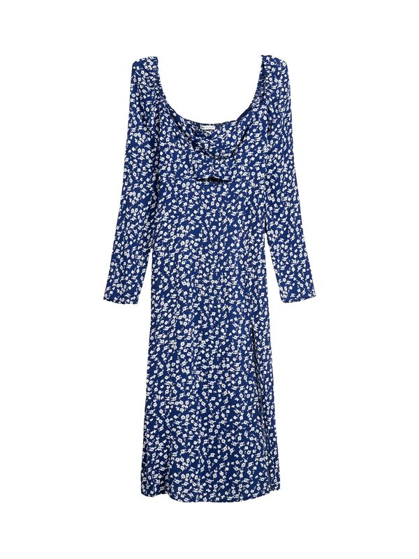 Bershka Bershka Haljina  crno plava / bijela