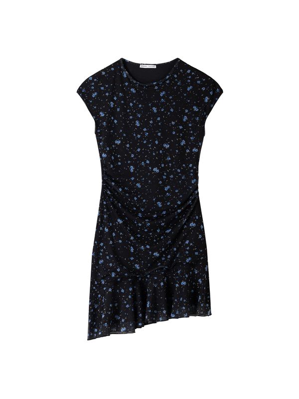 Bershka Bershka Haljina  plava / crna / prljavo bijela