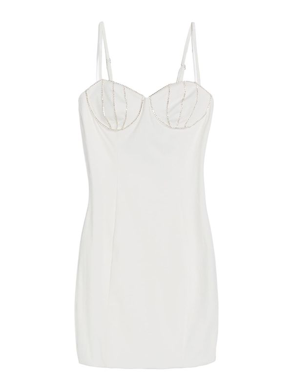 Bershka Bershka Haljina  srebrno siva / bijela