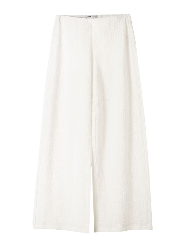 Bershka Bershka Hlače  bijela