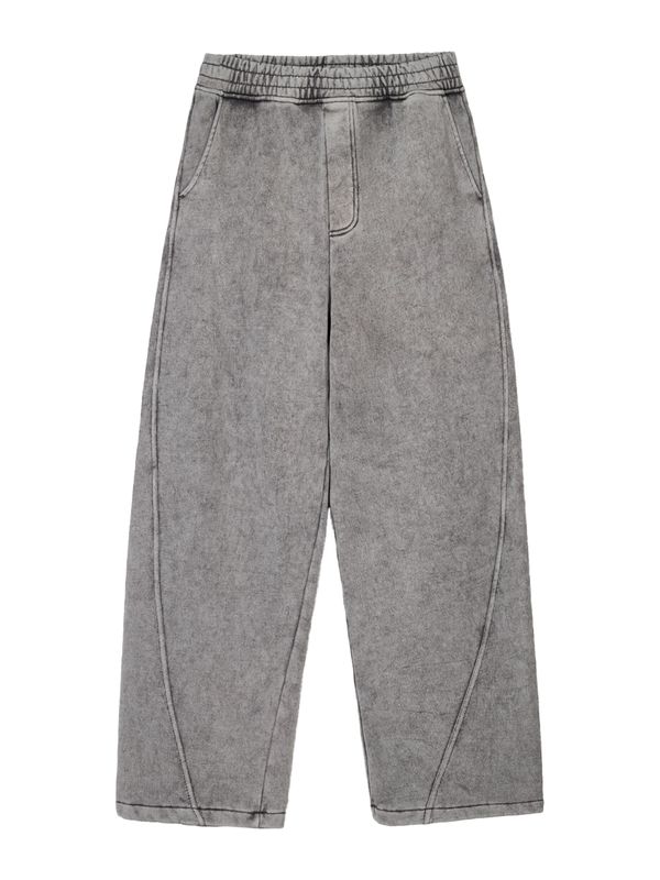 Bershka Bershka Hlače  crna melange