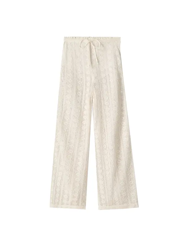 Bershka Bershka Hlače  ecru/prljavo bijela