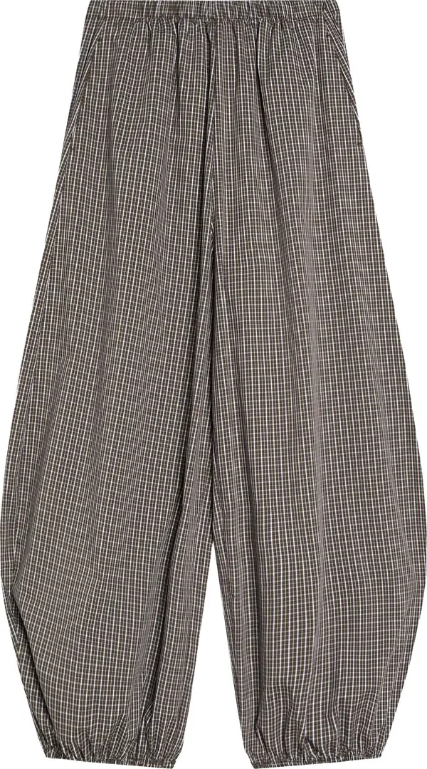 Bershka Bershka Hlače  kaki / maslinasta / bijela