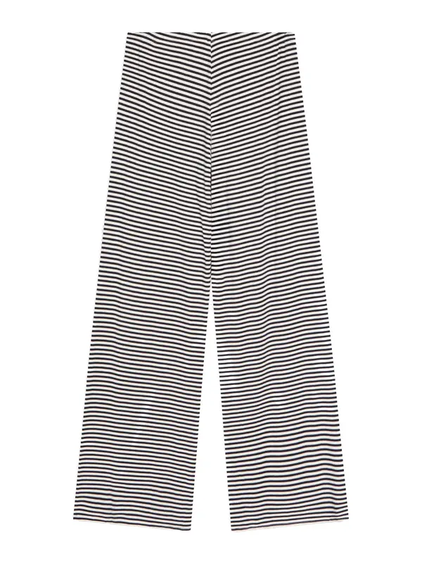 Bershka Bershka Hlače  mornarsko plava / bijela