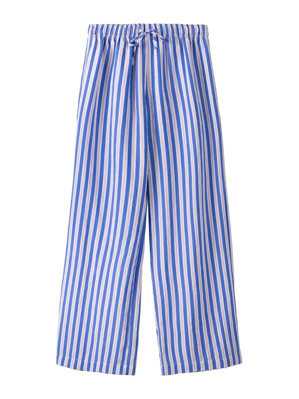 Bershka Bershka Hlače  mornarsko plava / svijetloroza / bijela