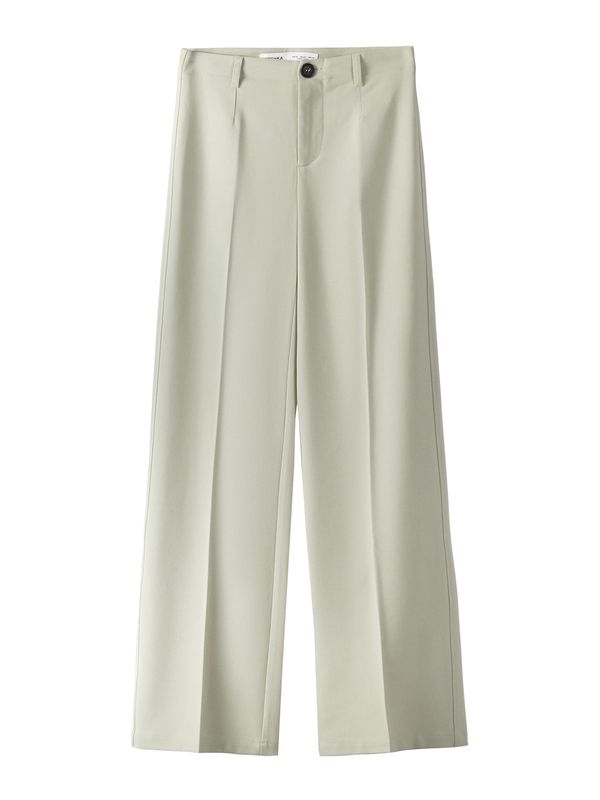 Bershka Bershka Hlače na crtu  boja slonovače