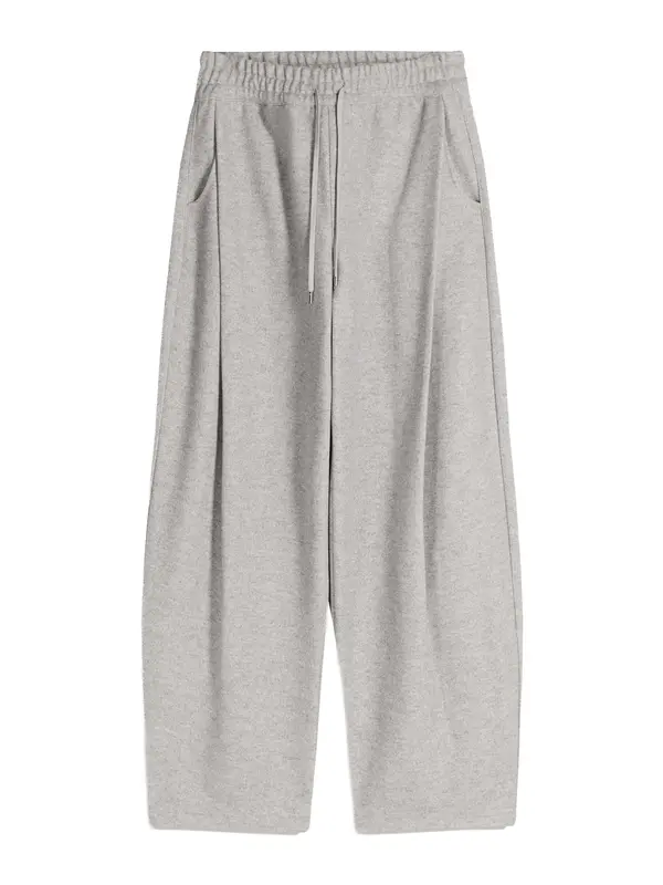 Bershka Bershka Hlače s naborima  siva