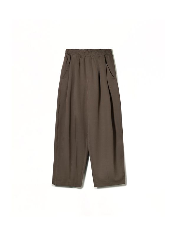 Bershka Bershka Hlače s naborima  tamno bež