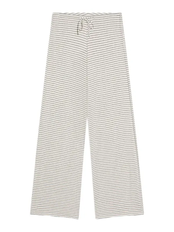Bershka Bershka Hlače  siva / bijela