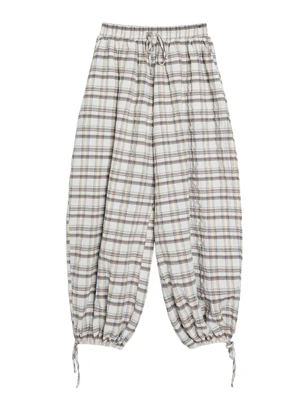 Bershka Bershka Hlače  svijetloplava / čokolada / tamno narančasta / bijela
