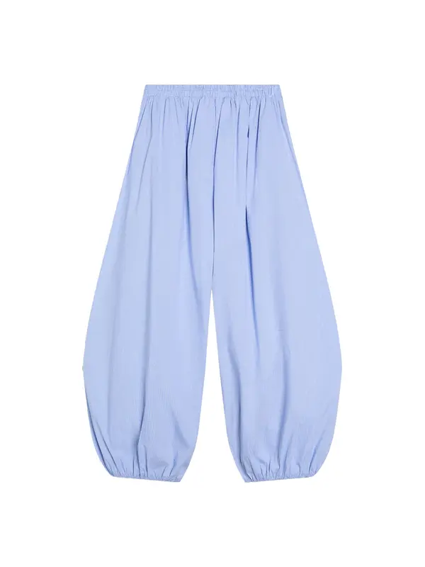 Bershka Bershka Hlače  svijetloplava / pastelno crvena