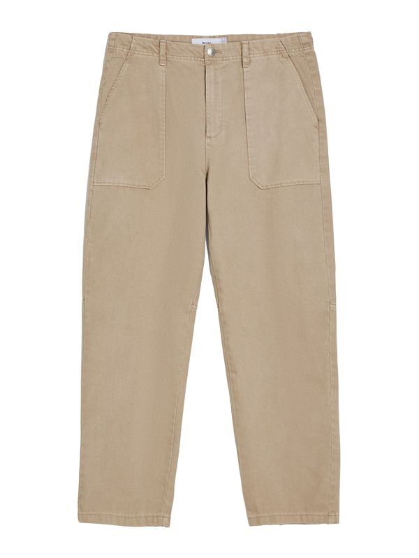 Bershka Bershka Hlače  svijetlosmeđa