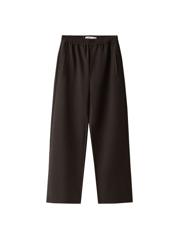 Bershka Bershka Hlače  tamno smeđa