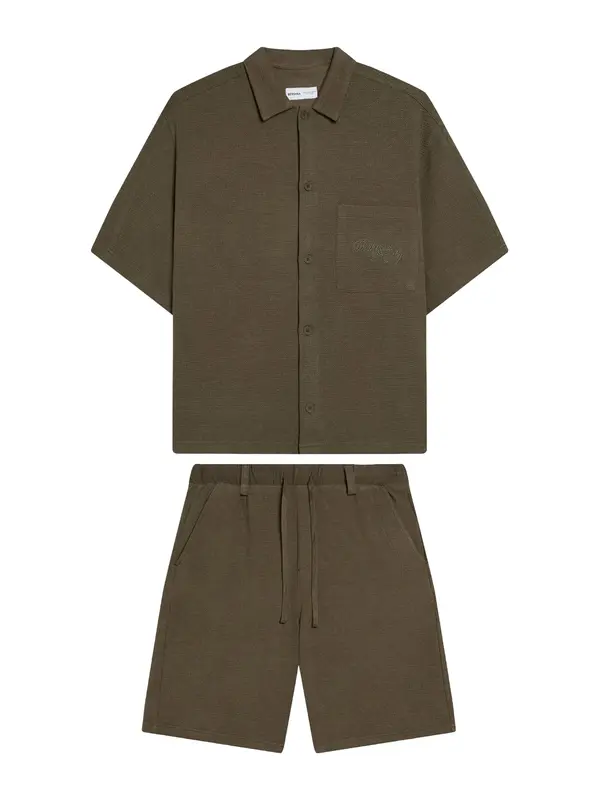 Bershka Bershka Jogging komplet  tamno zelena