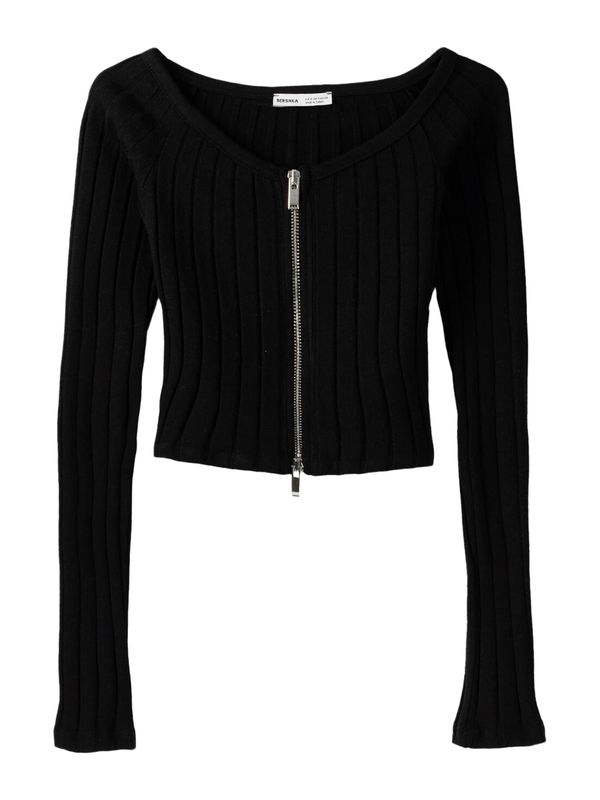 Bershka Bershka Kardigan  crna