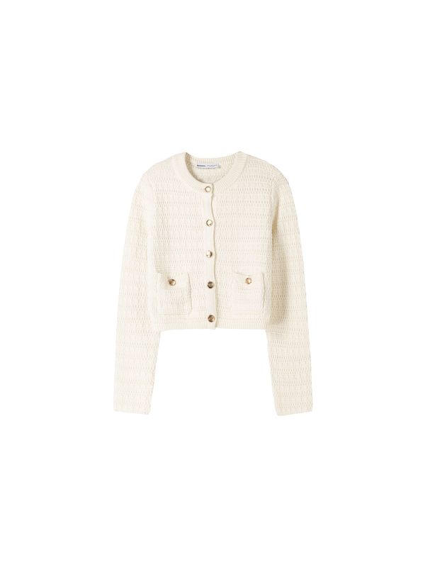 Bershka Bershka Kardigan  ecru/prljavo bijela